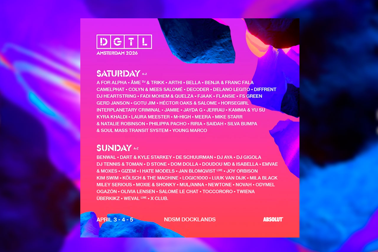 Featured Artists. DGTL Festival Amsterdam Line-up