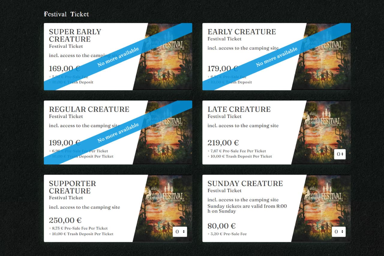 Mystic Creatures Festival Tickets 2026