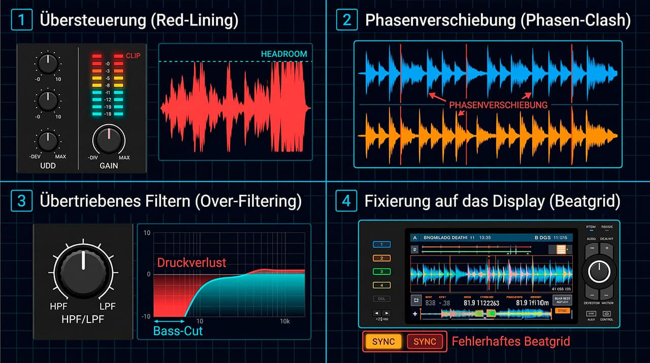 Häufige Mixing-Fehler, die die Kohärenz in der Booth zerstören